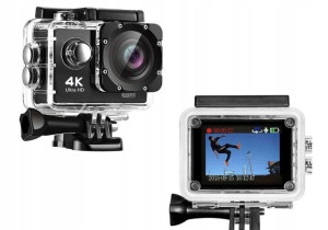 Kamera Sportowa Nagrywa Z Uchwytem Na Kask Ultrahd