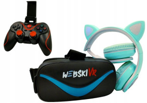 Okulary Gogle Vr 3d Z Pilotem Bluetooth
