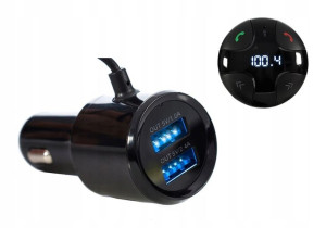 Transmiter Fm Mp3 Samochodowy Bluetooth Sd 2x Usb