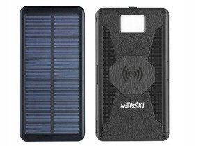 Powerbank Solarny 16000 Mah+kabel3w1