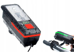 Lampa Rowerowa + Zestaw Solarny