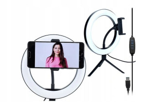 Statyw Tripod Z Lampką Pierścieniwą Led