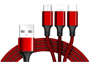 Kabel Fast Charge Webski Czerwony