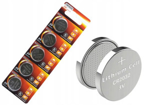 Baterie Litowe CR2032 - 3V Zestaw 5 sztuk