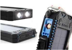 Solarny Powerbank 20000mah Z Latarką Do Samsun