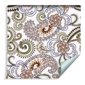 Tapeta Flizelinowa Kolorowy Wzór Paisley Ornamenty
