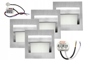 Przypodłogowe lampki led z czujnikami ruchu x4