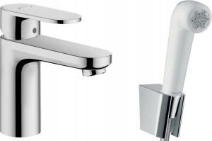 Hansgrohe bateria umywalkowa Vernis Bidette i wąż