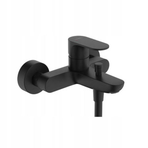 HANSGROHE bateria wannowa ścienna Czarny Mat