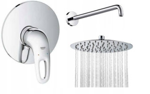 ZESTAW NATRYSKOWY bat. GROHE + deszczownica 20 cm