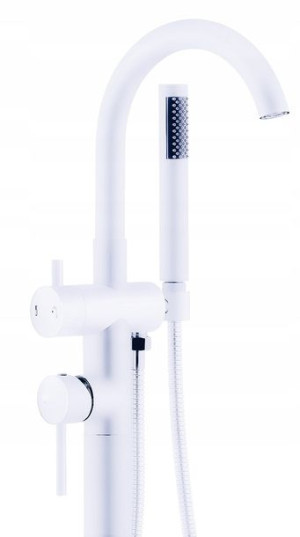 Bateria Wannowa Stojąca Wolnostojąca 8028w Biała