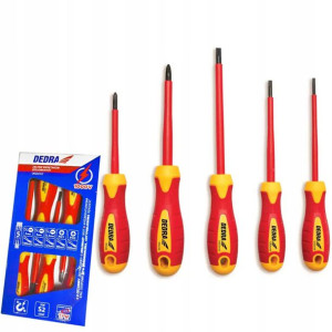 Dedra 06b050 Zestaw Wkrętaków Izolowanych 5 Szt