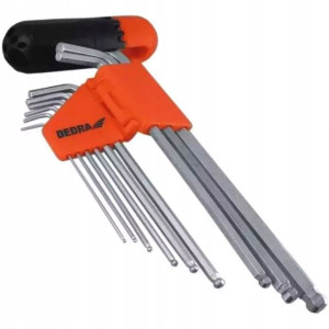 Dedra 0653c Klucze Imbusowe Z Kulką 1/16''-3/8 Cal