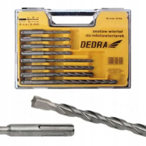 Dedra Wiertła Do Betonu Sds+ Zestaw 8 Sztuk 0704