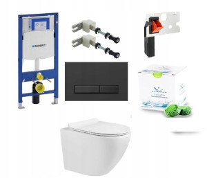 Geberit Stelaż Duofix Up320 Czarny Mat Fresh Miska