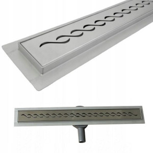 Odpływ Liniowy Z Syfonem Obrotowym 120 Cm Fala