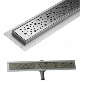 Odpływ Liniowy Z Syfonem Obrotowym 70 Cm Krople