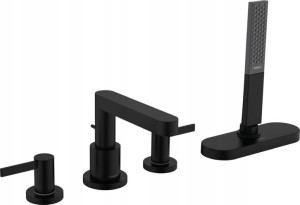 Hansgrohe Bateria wannowa 4-otw Finoris CZARNY MAT