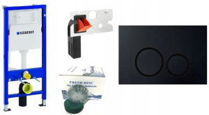 Geberit Stelaż Duofix Basic Delta Chrom Fresh Disc