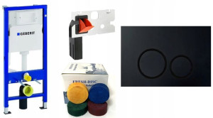 Geberit Stelaż Duofix Basic Delta Chrom Fresh Disc