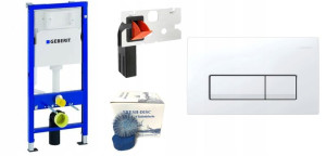Geberit Stelaż Duofix Basic Delta Biały Fresh Disc