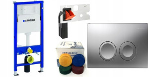 Geberit Stelaż Duofix Basic Delta Chrom Fresh Disc