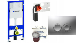 Geberit Stelaż Duofix Basic Delta Chrom Fresh Disc