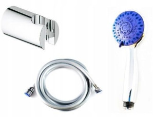 GROHE uchwyt prysznicowy + wąż 125 cm + słuchawka