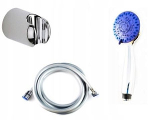 GROHE uchwyt prysznicowy + wąż 200 cm + słuchawka