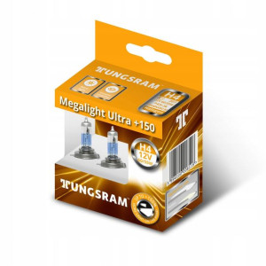 Żarówki H4 Tungsram MegaLight Ultra +150% 2szt