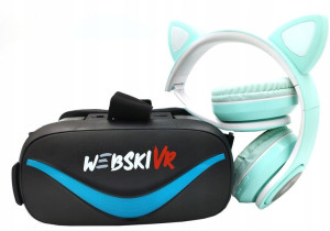 Gogle Vr 360 Świecące Słuchawki Na Mikołaja
