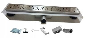 Odpływ liniowy prysznicowy wzór krople 95 cm M02