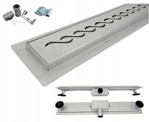 Odpływ Liniowy Prysznicowy Fala 100cm Niski 52mm