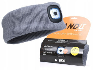 Opaska sportowa do biegania na rower LED akrylowa