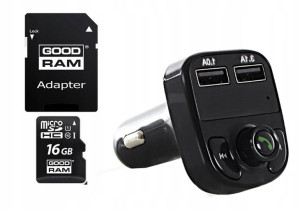 Transmiter FM DO SAMOCHODU AUTA +karta 16 Gb