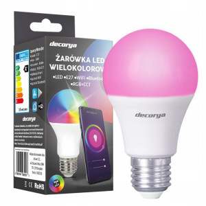 Żarówka RGB+CCT Wi-Fi Decorya sterowana telefonem