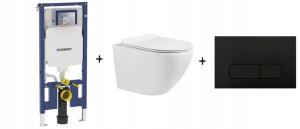 Zestaw WC GEBERIT Stelaż WC + Miska + Przycisk