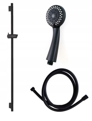HANSGROHE drążek + wąż 150 + słuchawka CZARNY MAT
