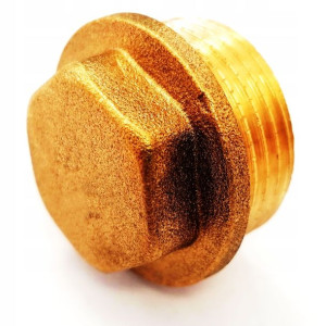 Korek mosiężny 3/4" mosiądz
