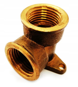 Kolano ścienne 1/2" x 1/2" GW mosiądz