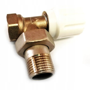 Zawór grzejnikowy zasilający kątowy 1/2"