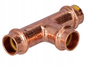 Trójnik równoprzelotowy 15 CU B Press Gas