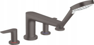 Hansgrohe Bateria Wannowa Czarny Chrom Szczotkowan