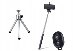 Kijek Selfie Stick Monopod Bluetooth Zoom Przycisk