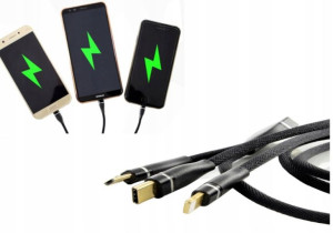 Kabel Do Telefonu 3w1 Micro Typ C Do Aplle