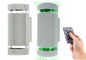 Lampa LED na elewację domu NA PILOTA KOLOR RGB