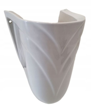 DEGER Półpostument ceramiczny DALIA - popielaty