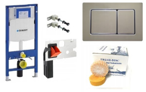 Stelaż Geberit DUOFIX UP320 STAL CHROM FRESH DISC
