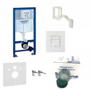 Stelaż 5w1 GROHE RAPID biały 39448 + kostki FRESH