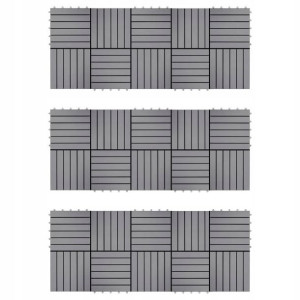 Lumarko Płytki tarasowe, 30 szt., poszarzane, 30x3